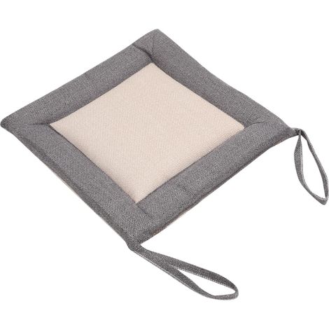 Coussin de Chaise Coton et Lin Galette Ergonomique Confortable pour Tabouret Bureau Chaise Salle à Manger et Sol Coussin Déhoussable avec Couture Renforcée Siège Rembourré (1/5)