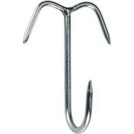 10PZ GANCIO ACCIAIO INOX ANCORA 3 PUNTE - mm.6x120