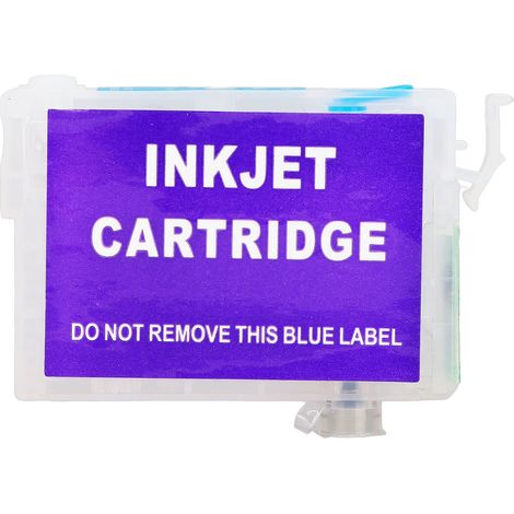 Cartouche d'encre PP rechargeable, remplacement noir blanc couleur pour impression Stylus T25 TX125 TX135 Bleu (T1332) (1/5)
