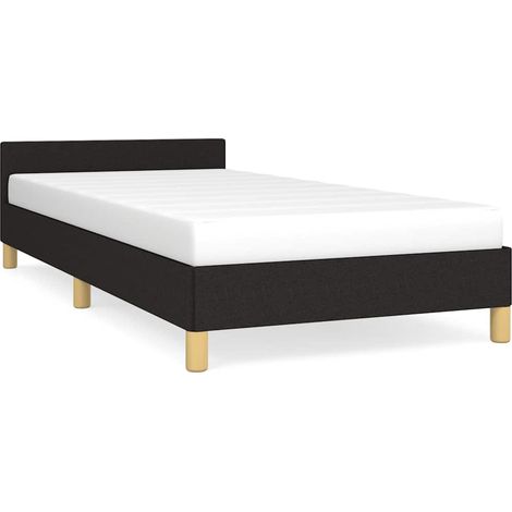 Maison Exclusive - Bettgestell ohne Matratze Schwarz 100x200 cm S (1/5)