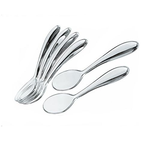 Guzzini 21730000 Feeling Set 6 Cucchiaini da Te' in Plastica 12 cm colore Trasparente (1/4)