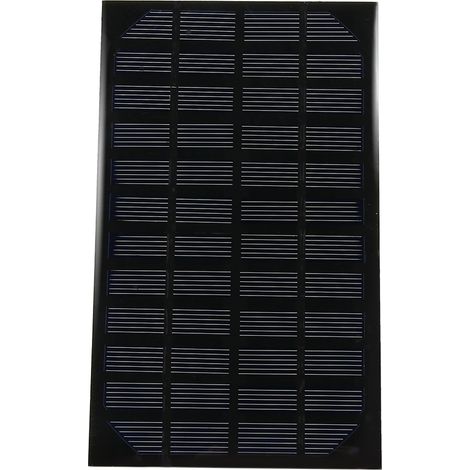 Panneau Solaire Monocristallin 12V 2.5W Pour Chargeur DIY Et Modèles Réduits - Lot De 1 (1/5)