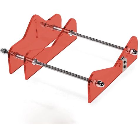 MINKUROW Tagliabottiglie Professionale In Vetro, Vino, Birra, Tagliabottiglie In Vetro Per Diverse Dimensioni E Forme, Materiale Acrilico E Metallo (Rosso) (1/5)