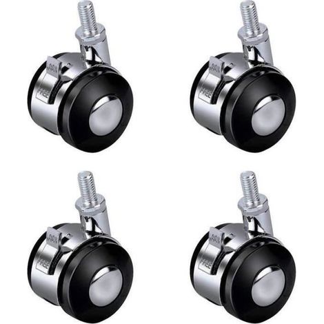 Roulettes Universelles - Alliage - 2 Pouces - Pivotantes - Charge 150 Kg - Lot De 4 (1/4)