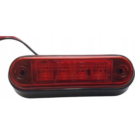 LUZ DE POSICIÓN LED ROJA 4x LED 12V 24V TRASERA REMOLQUE SEMIRREMOLQUE AUTOBÚS
