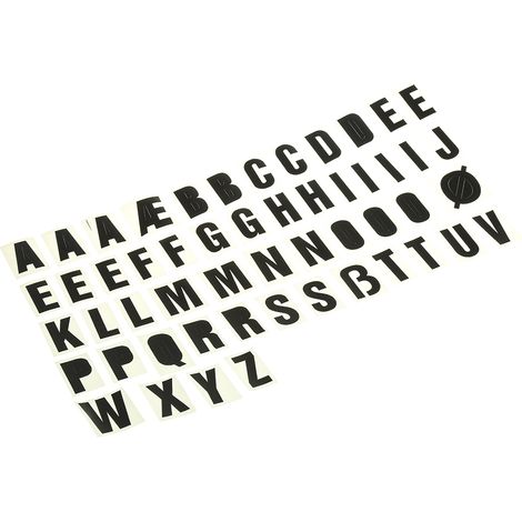 Alphabétique, RS PRO, Lettres, 50 unités ( Prix pour 1 Kit )