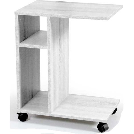 Mobile bianco da divano portariviste tavolino 45x30x56 (1/2)