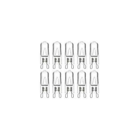 Ampoule Halogene G9 40W 230V, 480LM 2900K Blanc Chaud Dimmable, G9 Ampoules Capsule, pour Lustres, Lampes de Paysage, Appliques Murales, Éclairage d'armoire, Lot de 10 (1/5)