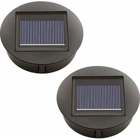 Kit De Remplacement Pour Lampe Solaire Led, Panneau Solaire Et Couvercle De Rechange Pour Éclairage Extérieur Et Décoration (1/2)