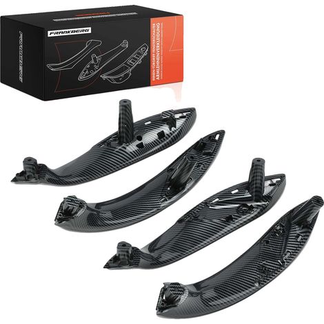 Poignée de porte, matériau ABS, couleur noire, compatible avec le modèle de berline de luxe Série 3, installation des deux côtés, numéros de pièces interchangeables disponibles (1/5)