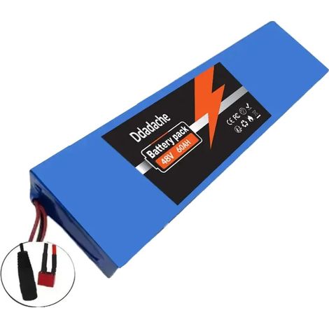 Batterie, capacité de 60Ah, compatible avec les véhicules personnels électriques, T-fiche-DC, 48V (1/2)