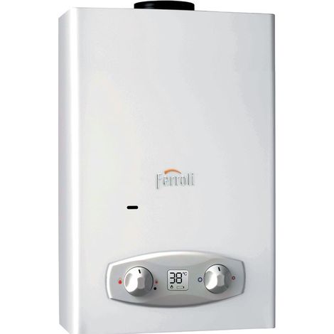 CHAUFFE-EAU INSTANTANÉ À GAZ FERROLI ZEFIRO ECO 11 CHAMBRE OUVERTE 11 L/MIN. MÉTHANE GCC1MKAA (1/2)