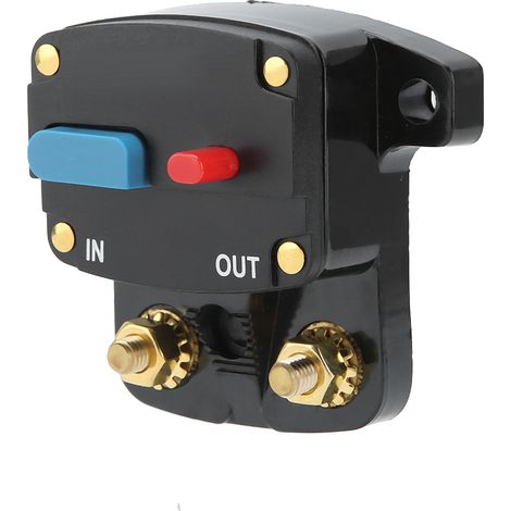 Disjoncteur automatique 12V réarmable 150A avec bouton de réinitialisation pour système audio voiture (1/3)
