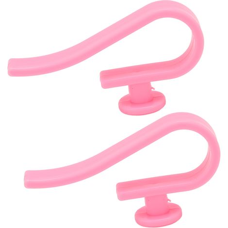 Lot de 2 crochets de sac de plage rose, fixations mode pour accrocher écouteurs et lunettes, accessoire réutilisable et déperlant, support portable pour sac à main. (1/5)