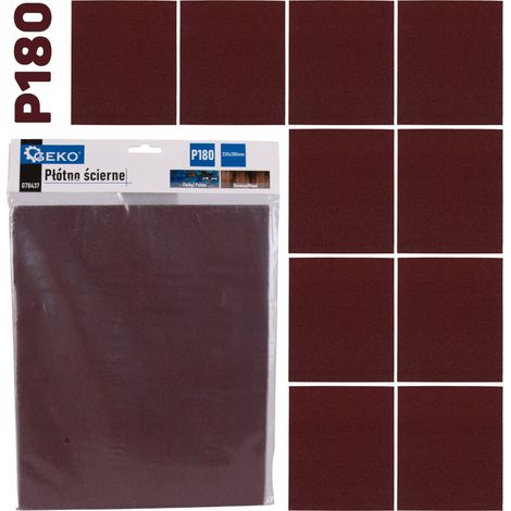 Panno abrasivo - foglio 230x280mm P180 (10/500) (1/3)