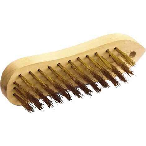 METALLISCHE TALIAPLASTBÜRSTE GEIGE 5 REIHEN STAHL MESSING - 361104