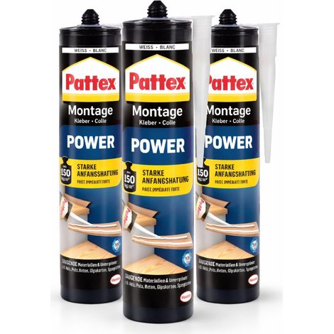 Pattex Montagekleber Power 3 x 370 g (1/3)