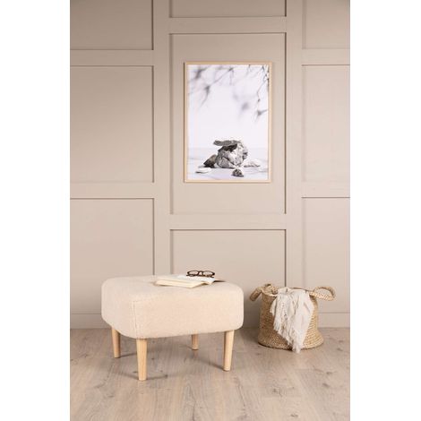 Salina pouf blanc.