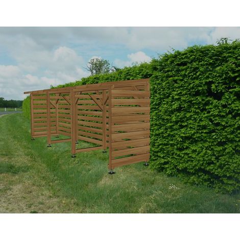 Abri Fumeurs 6m - Non Couvert - Cl3 Marron (1/4)