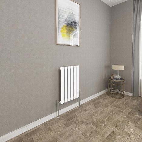 600x408mm White Single Flat Panel Radiator Horizontal Modern Central Heating Radiators (1/5)