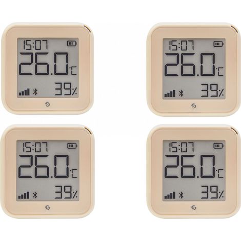 Capteur de température et humidité SHELLY WiFi Plus H&T, Gen. 3, BT, moka, 4 pièces