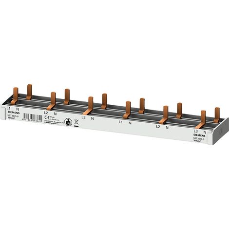 Siemens 5ST36750 Rail de stylet compact, connecteur 10mm2 3p/N 6x AFDD 5SM6 + 6x appareil compact Pe