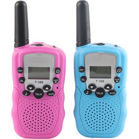 2 Pcs Talkie-Walkie Enfants 3 Km Portée Longue Anti-Interférence Radio Bidirectionnelle pour Aventure Extérieure (1/5)