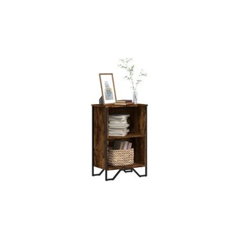 Bibliothèque chêne fumé 50x31x74,5 bois d'ingénierie (1/5)