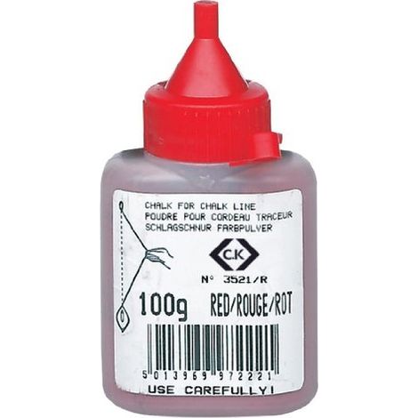 C.K T3521R 100 POUDRE ROUGE POUR CORDEAU TRACEUR  100 G