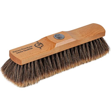 Balai d'intérieur, bois, 29 cm, laqué, fileté