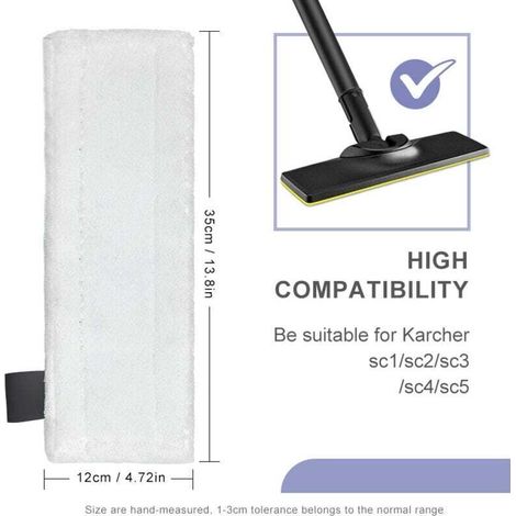 Kit 4 Accessoire pour Nettoyeur Vapeur Kärcher SC2 SC3 SC4 SC5 avec Lavette Kärcher Vapeur Easy Fix (1/3)