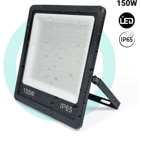 Proyector LED Exterior - 150W - Negro - IP65 - 6000K - Blanco Frío