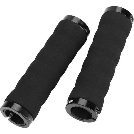Poignées de guidon GUB antidérapantes et confortables en mousse, verrouillables, pour VTT et vélo de route (noir) (1/5)