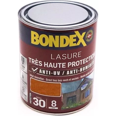 BONDEX Lasure Très Haute Protection 8 ans Chêne moyen 1 L (1/2)
