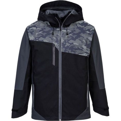 Veste de travail imperméable Portwest X3 Noir / Gris L. (1/2)