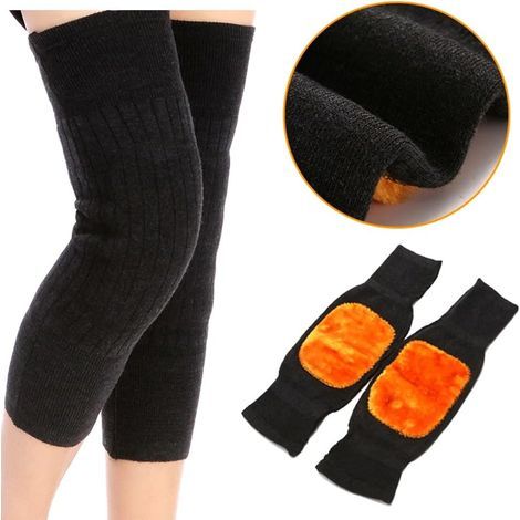 Unisex-Knieschoner aus Kaschmirwolle, 1 Paar, warme Thermoärmel für den Winter, ideal zum Skifahren, Radfahren, Tanzen, Laufen und für andere Sportarten. (1/5)