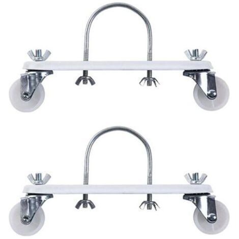 2 Pack Heavy Duty Radiator Casters with Casters for Home and Office (White)