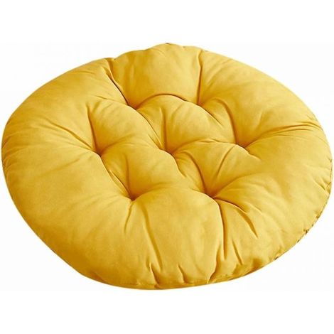 Juego de 2 cojines redondos de 40 cm, relleno de algodón, lavables a máquina, para sillas de comedor y salón. (1/5)