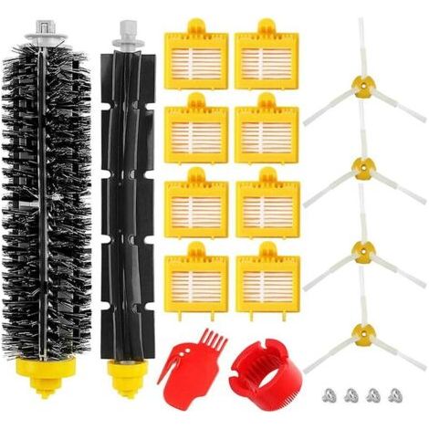 Replacement part set compatible with iRobot Roomba vacuum cleaners of the 700, 720, 750, 760, 765, 770, 772, 772e, 774, 775, 776, 776p, 780, 782, 782e, 785, 786, 786p and 790 series – 20 pieces--DTEKG