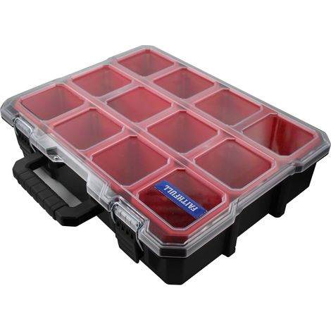 Faithfull Deep Tool Organiser Fixings Parts Compartment Storage Case FAITBO10