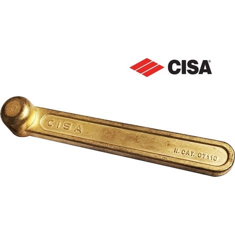 Cisa braccio inferiore in ottone per porte a ventola chiudiporta serie 602 07110-00