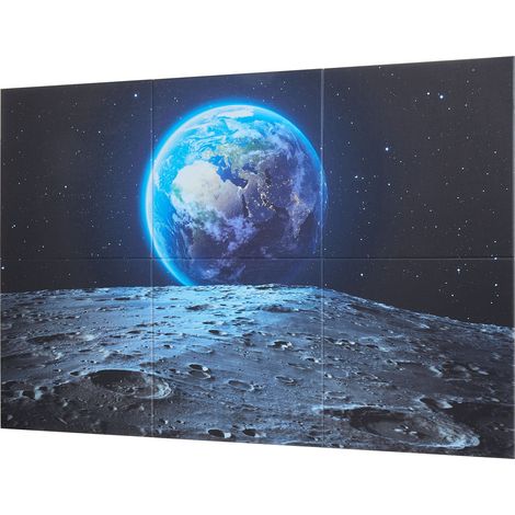 Lot de 6 panneaux acoustiques artistiques, 180 x 120 x 1 cm, mousse insonorisante autocollante, décoration murale absorbante pour salon, bureau, studio, salon de jeux, cinéma, couleur terre. (1/5)