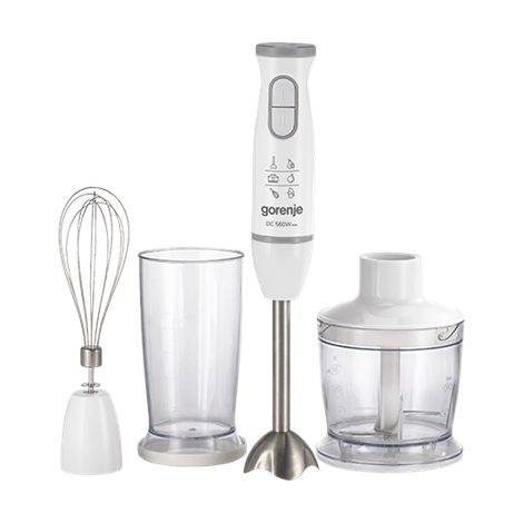 Gorenje HBC564QW 560 W Standmixer Stabmixer Variable Geschwindigkeitsstufen Zerkleinerer Weiß (1/3)