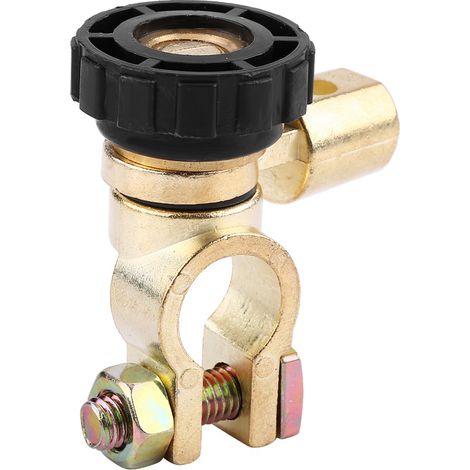 Coupe-circuit borne batterie auto universel isolateur de déconnexion maître noir (1/5)