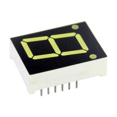 TRU COMPONENTS Afficheur 7 segments rouge 13.1 mm 2 V Nombre de chiffres: 1 TRU-7S1-52RAG X907731 (1/2)
