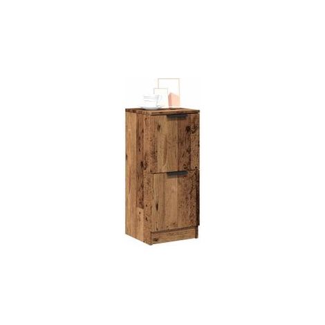 Buffet vieux bois 30x30x70 bois d'ingénierie (1/5)
