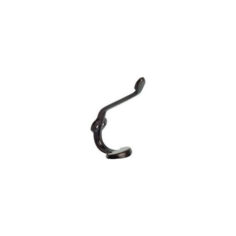 Itar – Porte manteaux en tôle emboutie – Décor marron foncé – Hauteur 160 mm – Profondeur 60 mm – Vendu à l'unité