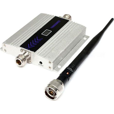 Amplificatore e ripetitore di segnale mobile GSM 900 MHz, kit ricevitore amplificatore 2G, schermo LCD, adatto per grattacieli, ascensori, uffici e scantinati.