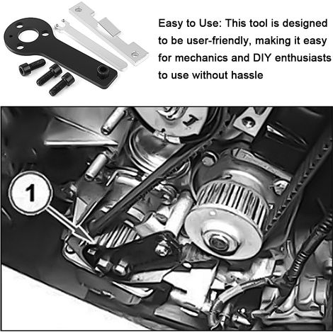Kit di attrezzi per la fasatura del motore, set di attrezzi con custodia. (1/5)