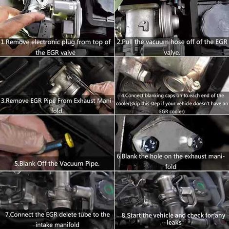 EGR-Entfernungssatz mit Stopfen und Kühlerfeder für BMW M47N2, M57N2, E60 und E61. (1/5)